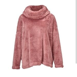 Cabi Embrace Cowl Pullover Cozy Pink Women's Sweater M/L